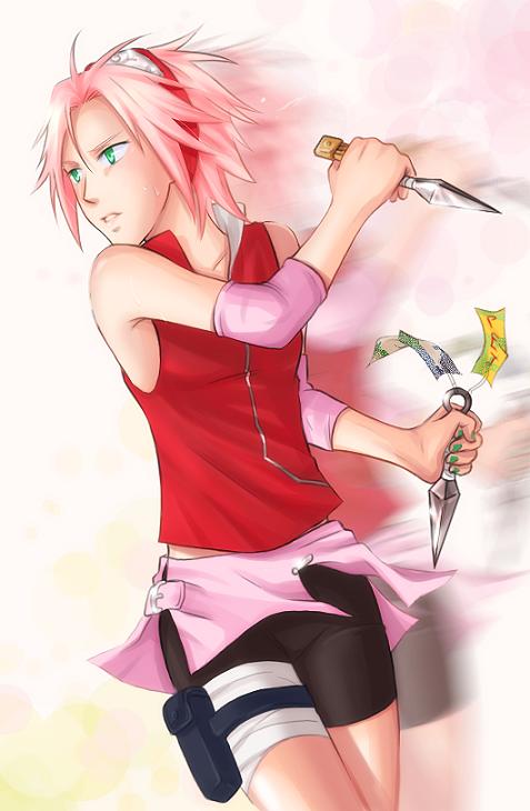 My sexy pink haired female hero, Sakura-san (32)